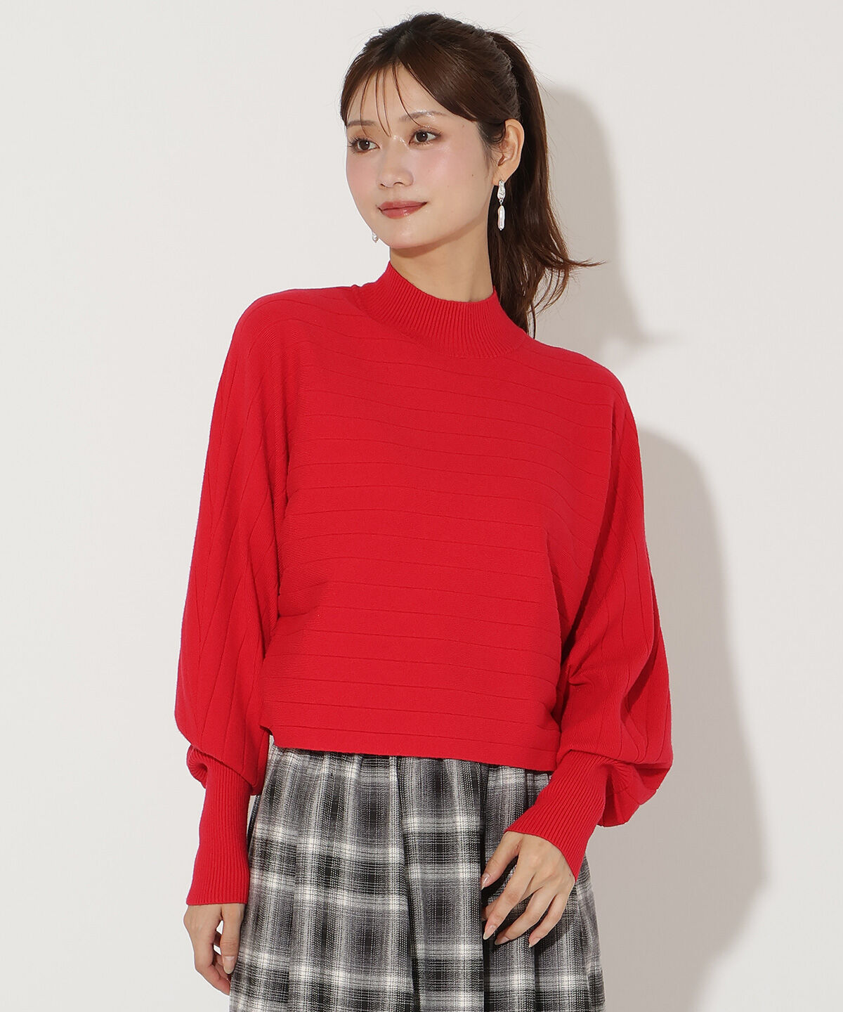 アンドクチュール「ワイドリブドルマンニット」|ニット・セーター|