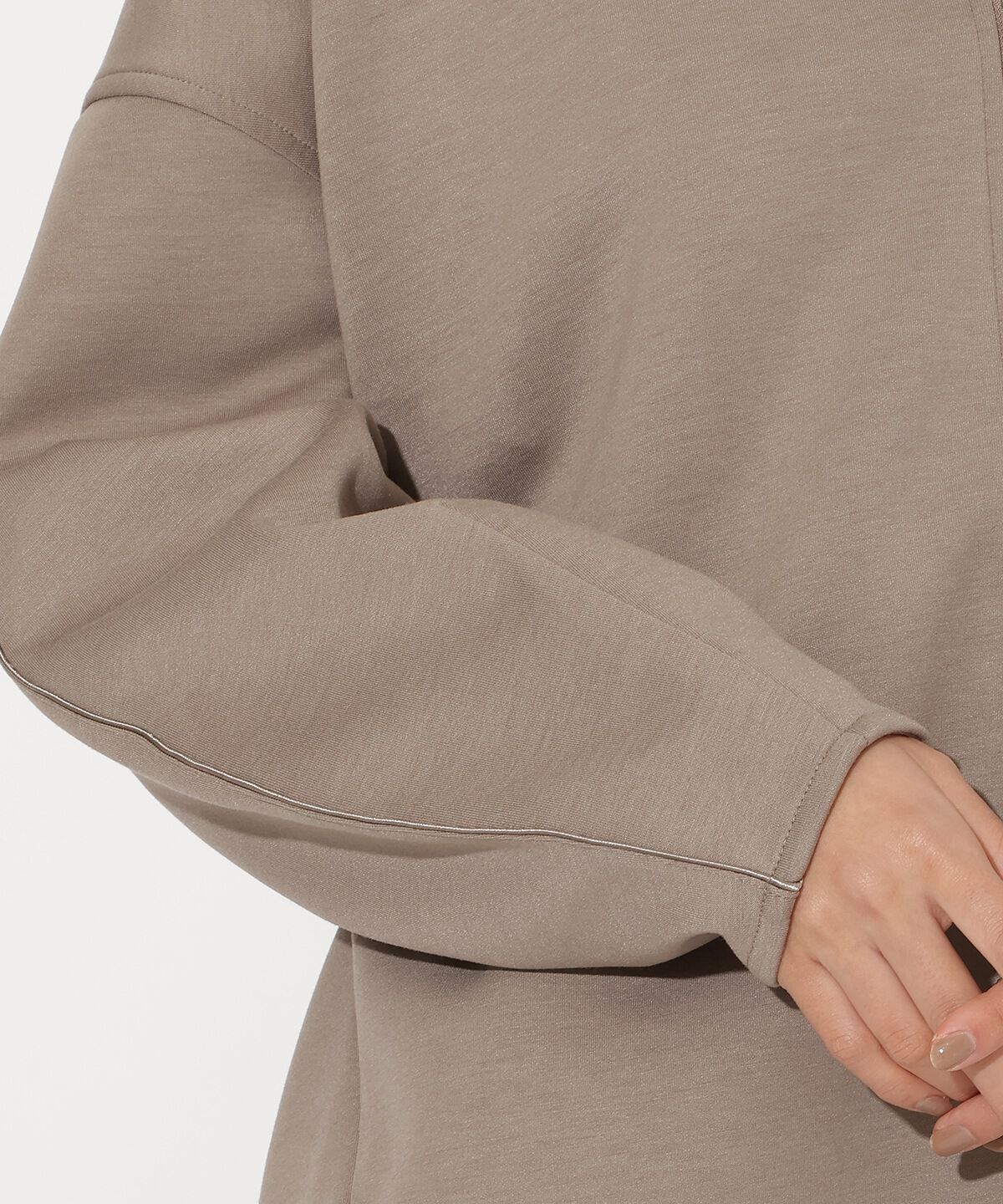 アンドクチュール「ダンボールポンチフードジップパーカー」|パーカー|