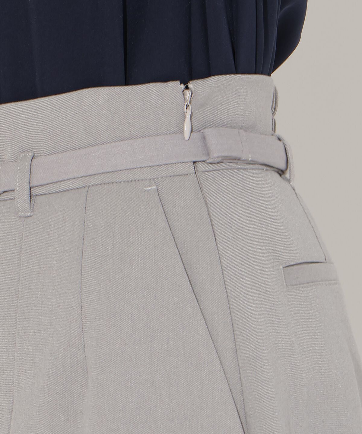 アンドクチュール「ハイウエストタックワイドパンツ」|その他|