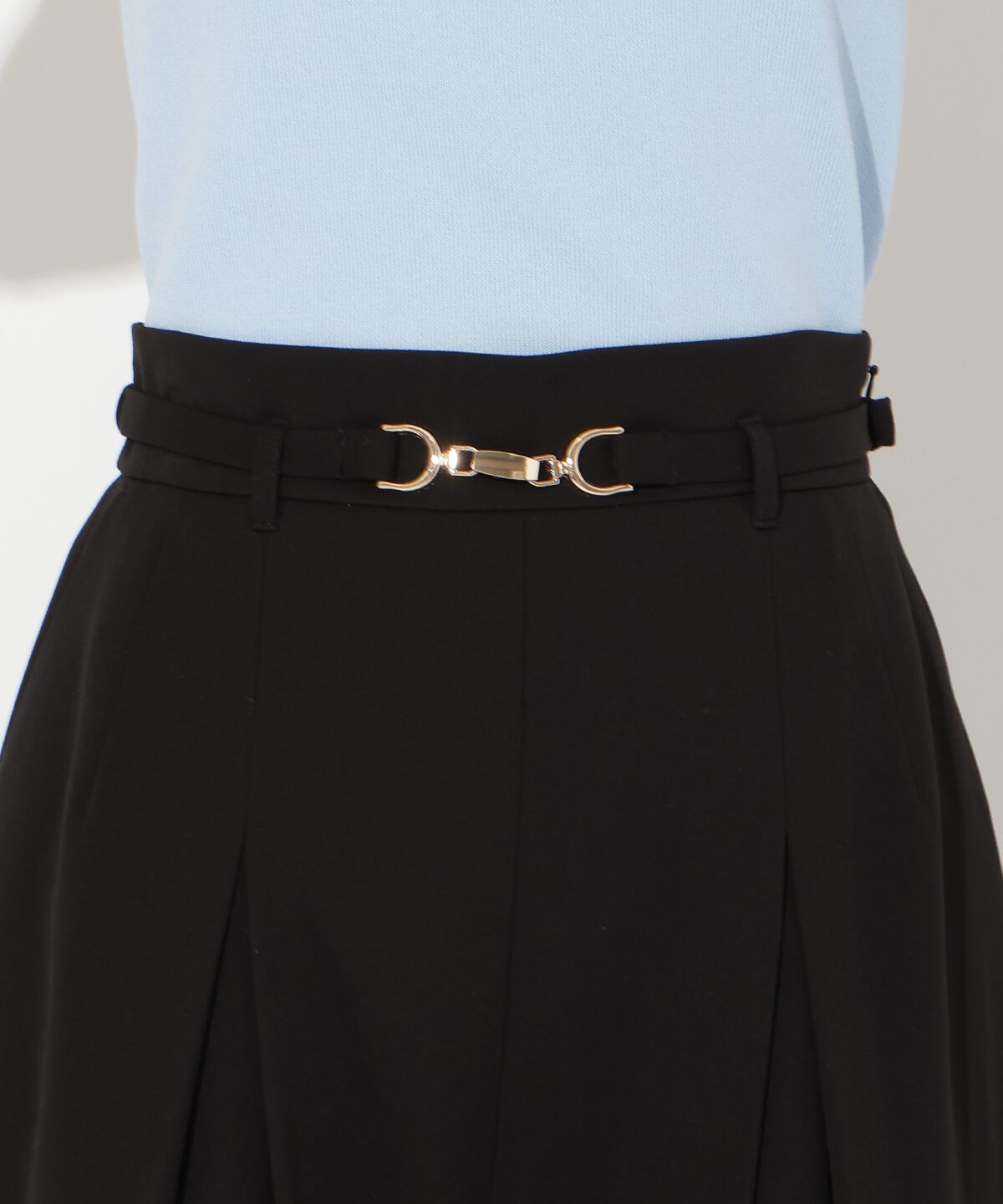 アンドクチュール「ハイウエストタックワイドパンツ」|その他|