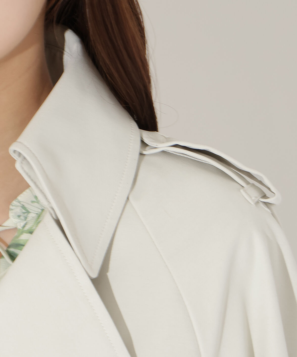 アンドクチュール「ミドル丈トレンチコート」|トレンチコート|