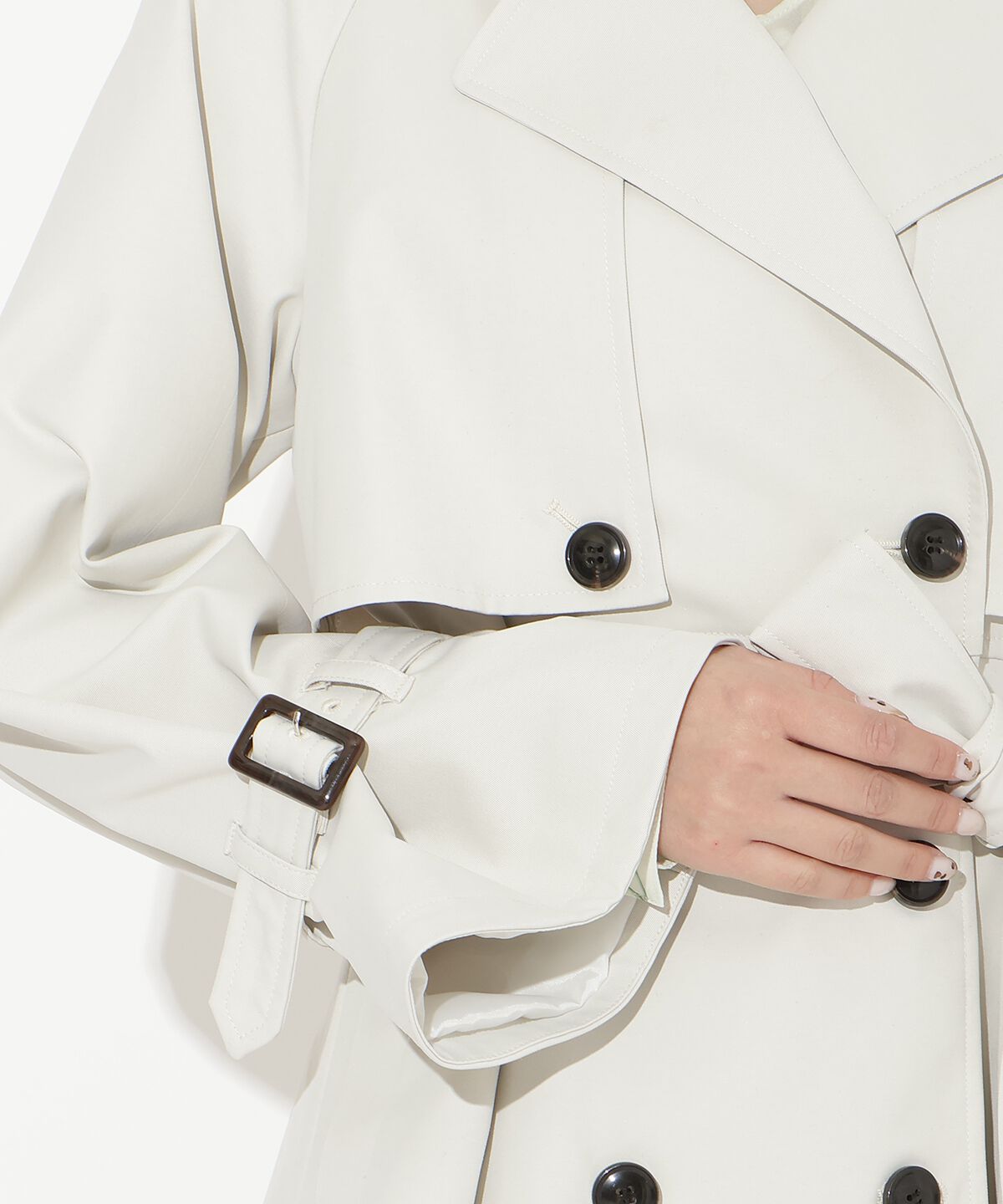 アンドクチュール「ミドル丈トレンチコート」|トレンチコート|