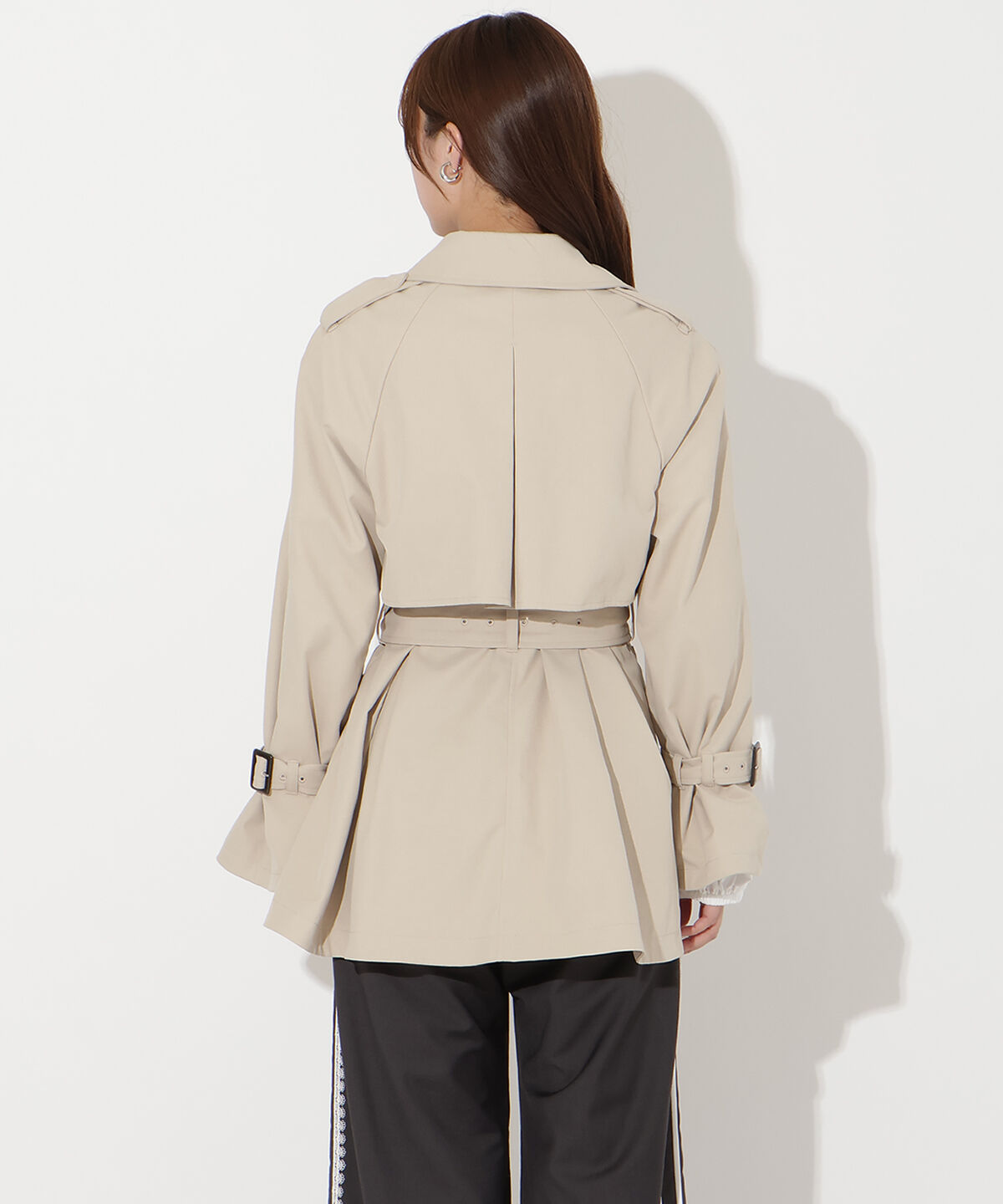 アンドクチュール「ミドル丈トレンチコート」|トレンチコート|