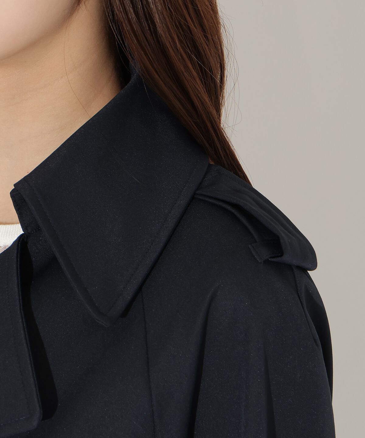 アンドクチュール「ミドル丈トレンチコート」|トレンチコート|