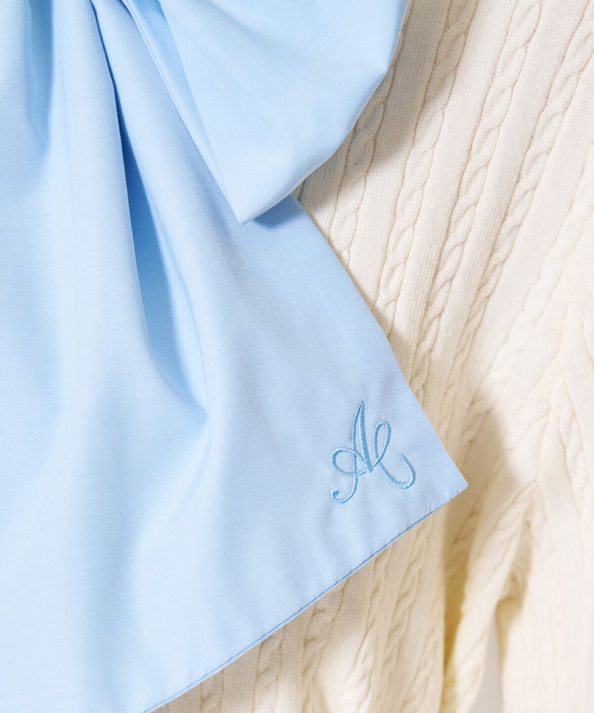 アンドクチュール「ボウタイニットプルオーバー」|ニット・セーター|