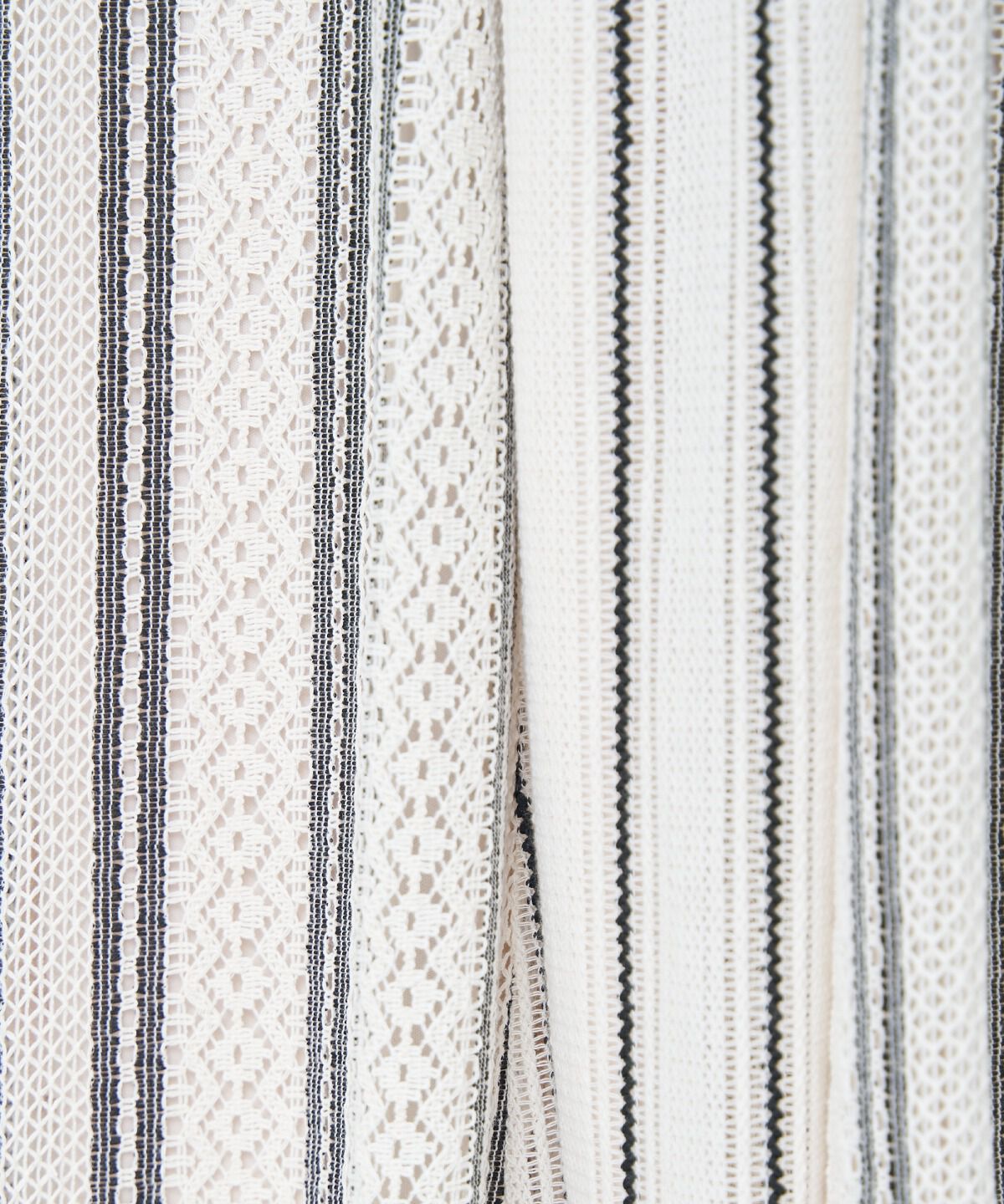 アンドクチュール「ラッセルストライプロングスカート」|フレア|