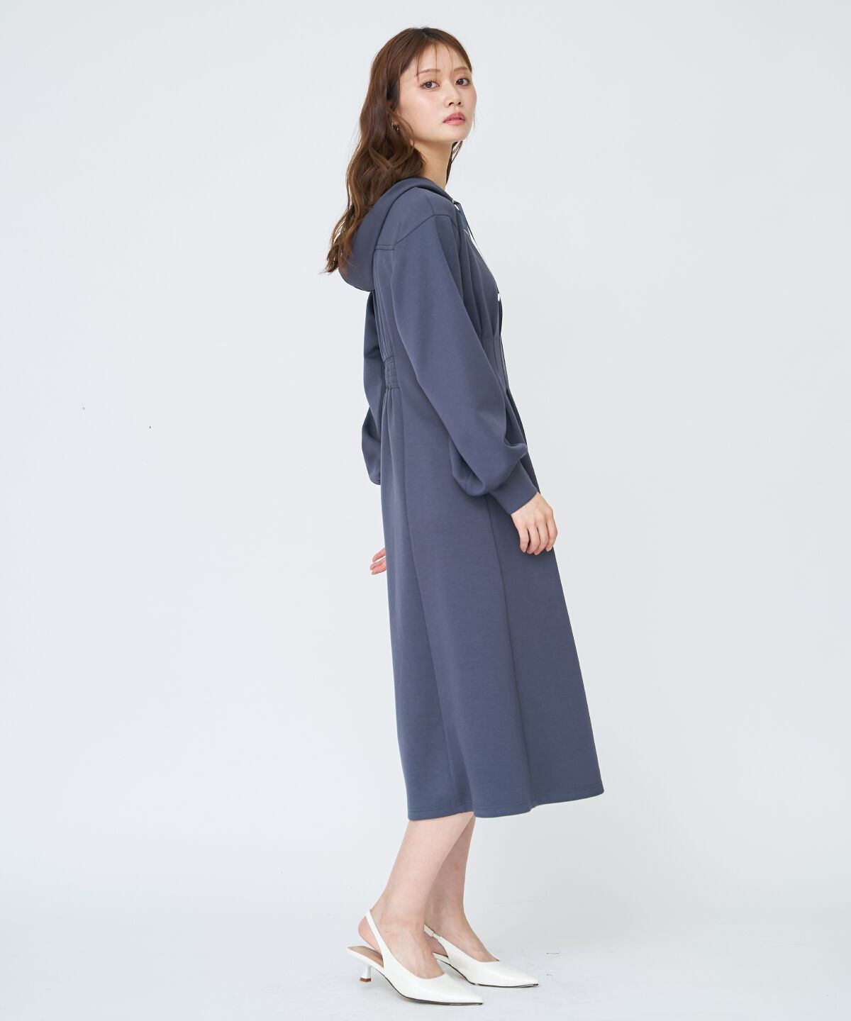 アンドクチュール「フード付きZIPワンピース」|ワンピース|