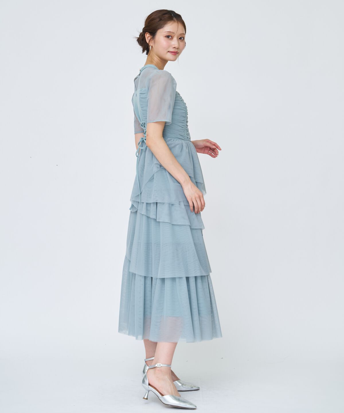 アンドクチュール「チュールギャザードレス」|ドレス|