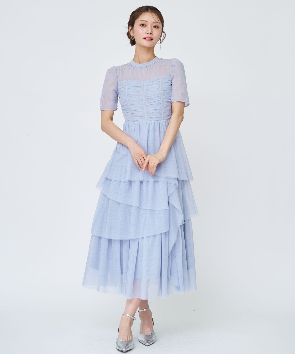アンドクチュール「チュールギャザードレス」|ドレス|