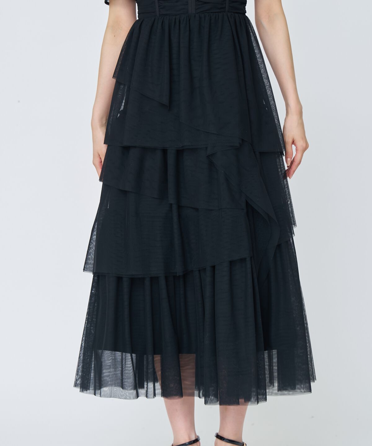 アンドクチュール「チュールギャザードレス」|ドレス|