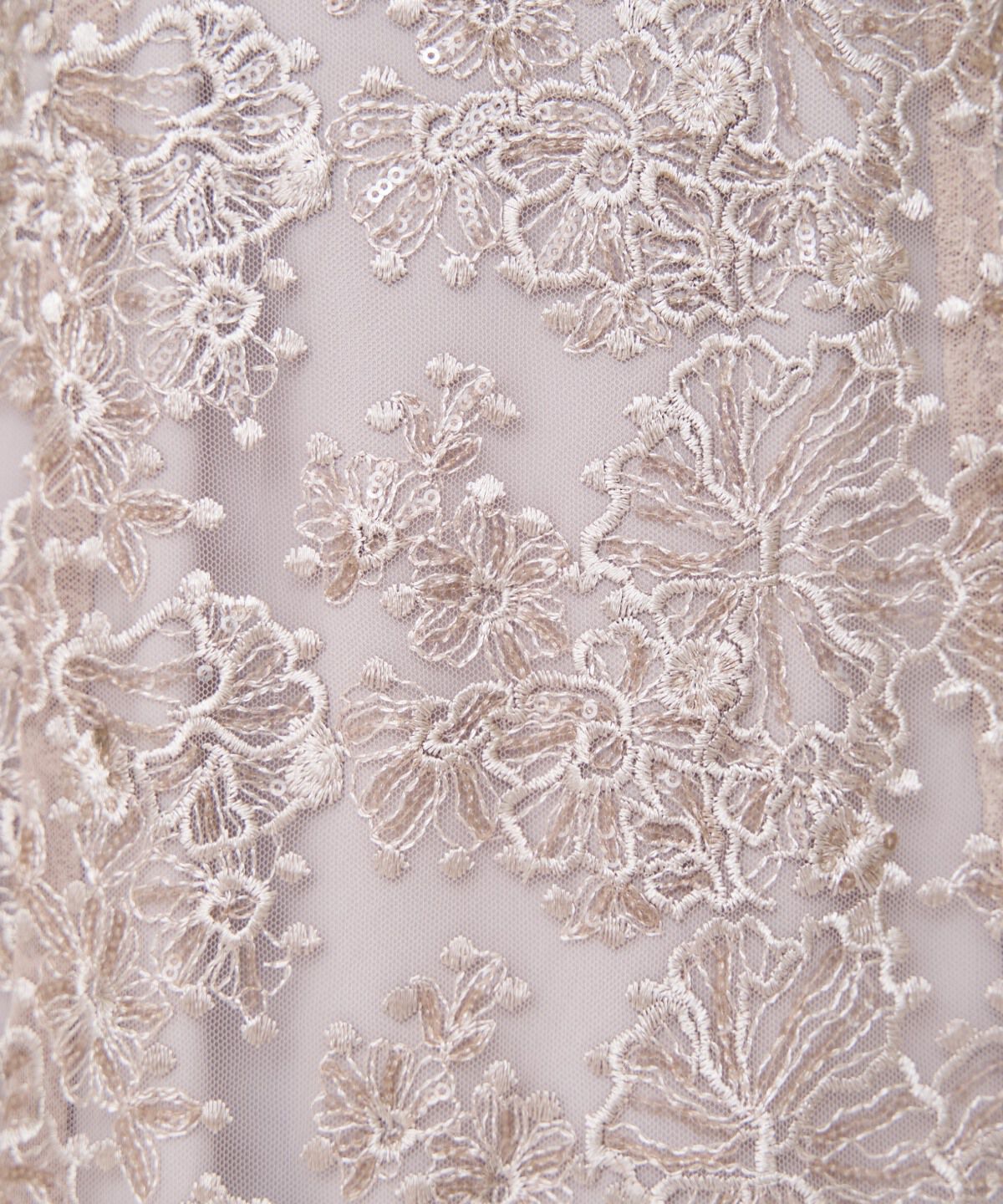 アンドクチュール「チュールレイヤードスパンコールドレス」|ドレス|