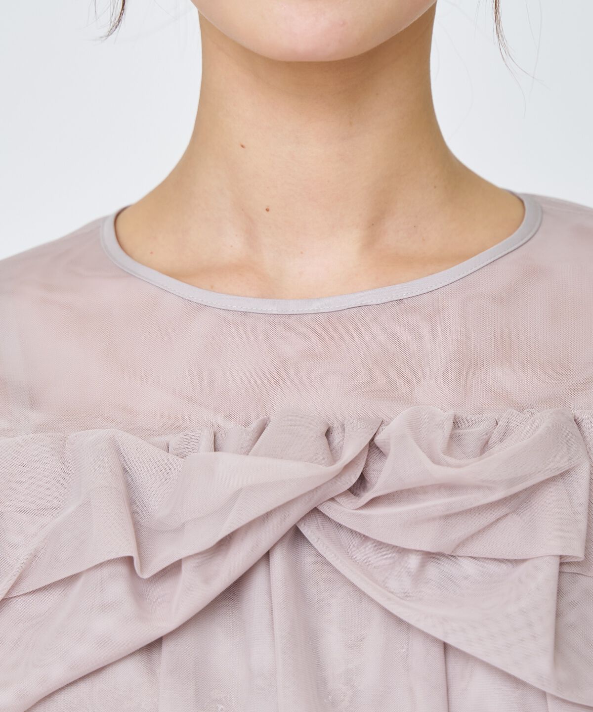 アンドクチュール「チュールレイヤードスパンコールドレス」|ドレス|