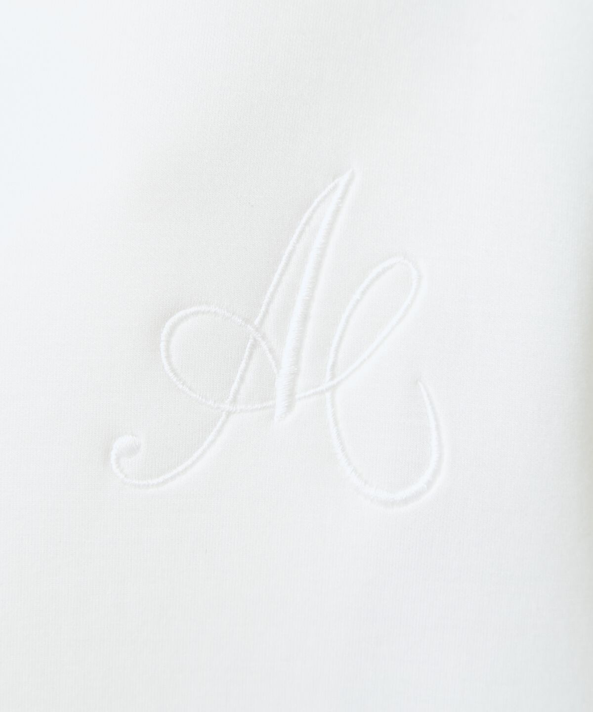 アンドクチュール「ロゴ刺繍ボンディングZIPパーカー」|パーカー|