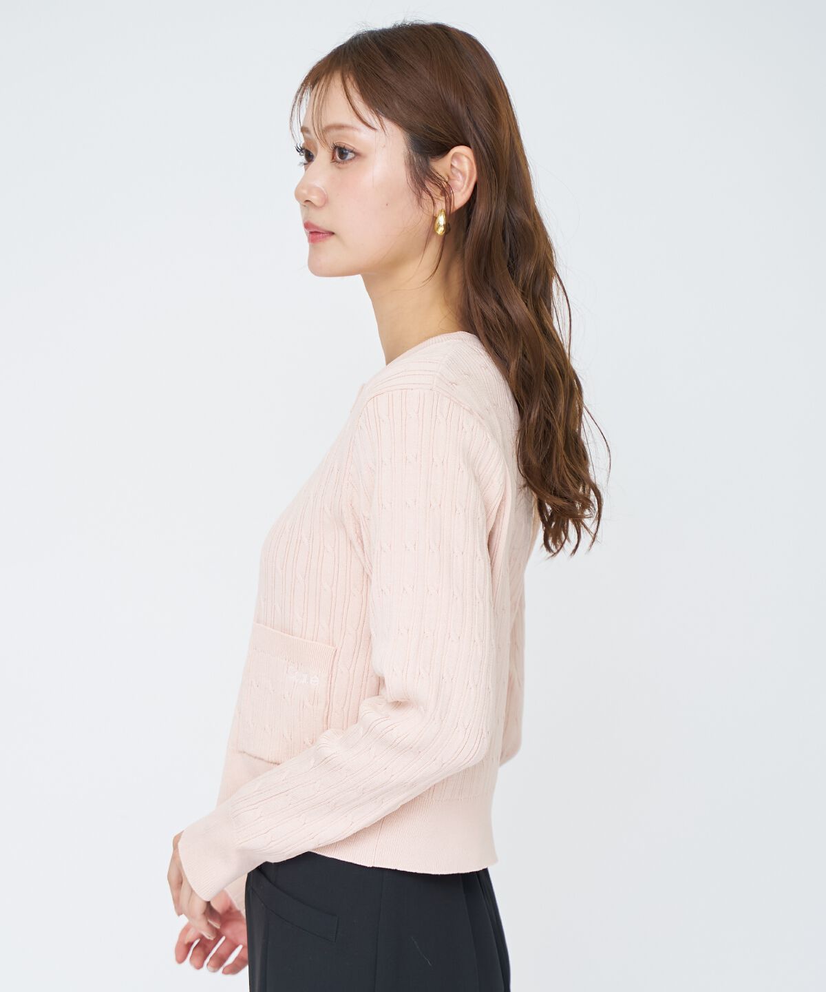 アンドクチュール「ケーブル編みカーディガンアンサンブル」|カーディガン|