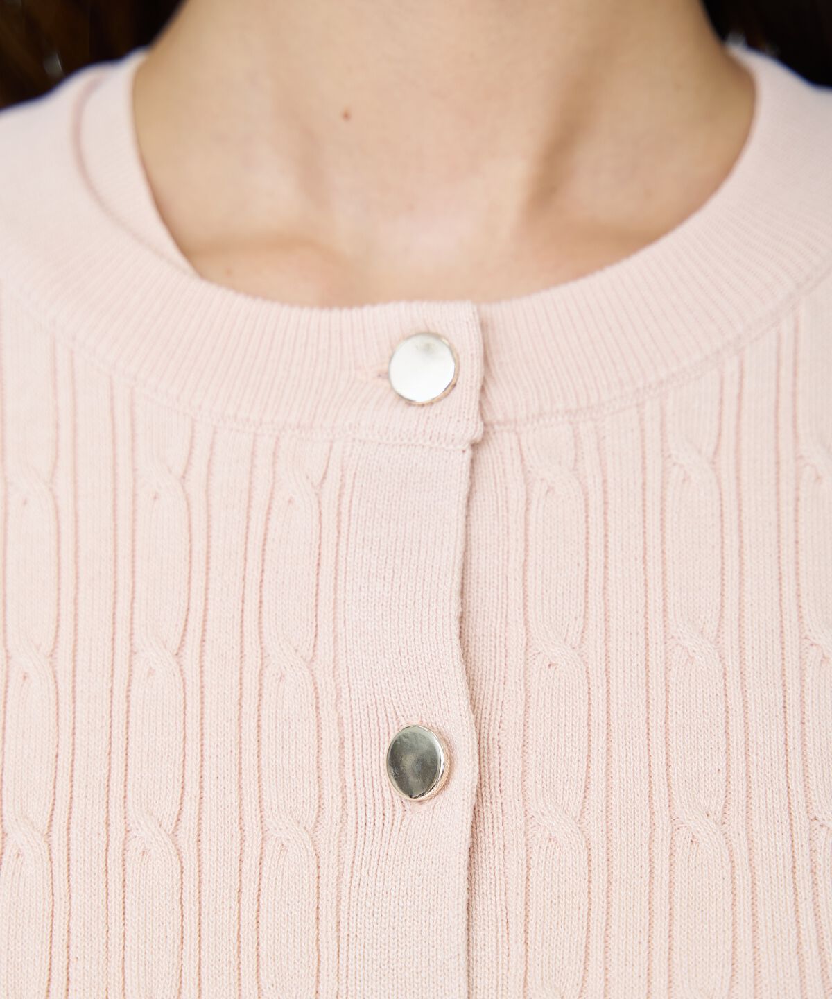 アンドクチュール「ケーブル編みカーディガンアンサンブル」|カーディガン|