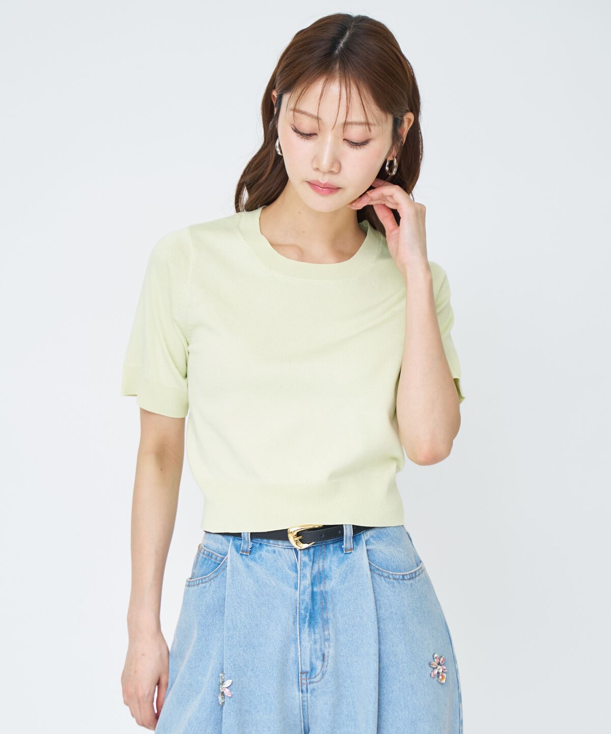 アンドクチュール「ケーブル編みカーディガンアンサンブル」|カーディガン|