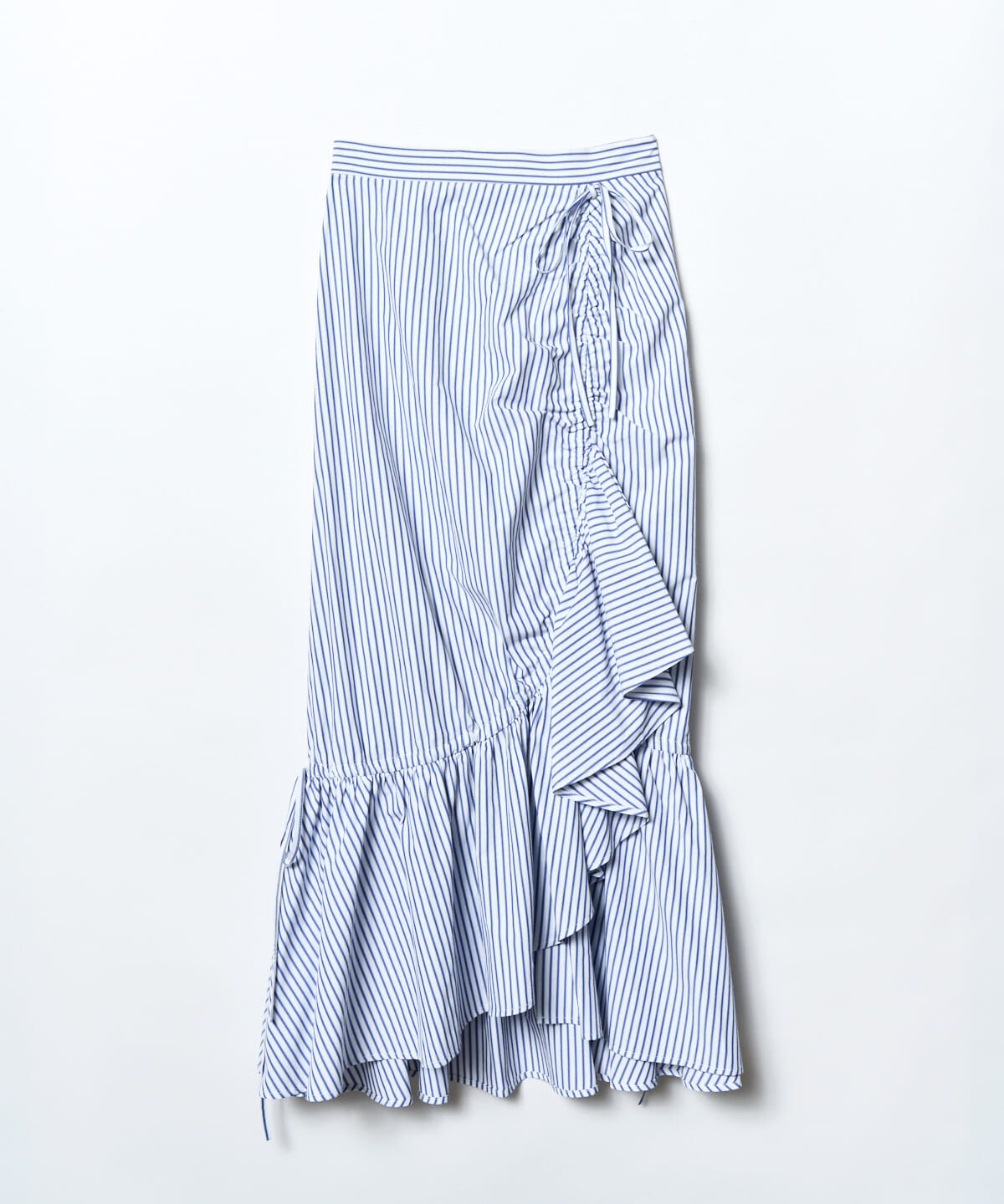 REDYAZEL「ストライプシャーリングスカート」|フレア|