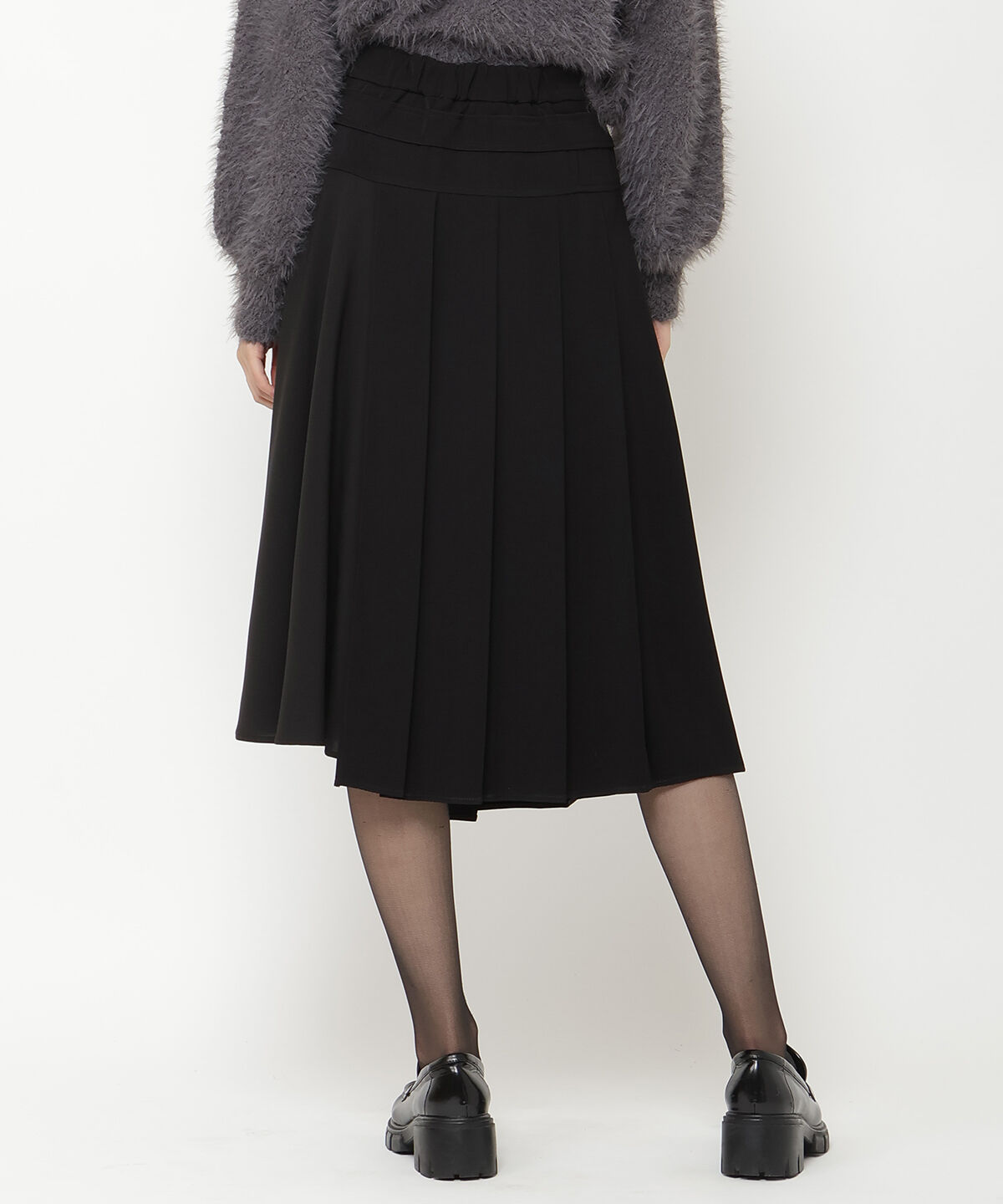 REDYAZEL「コンビネーションアシメプリーツスカート」|フレア|