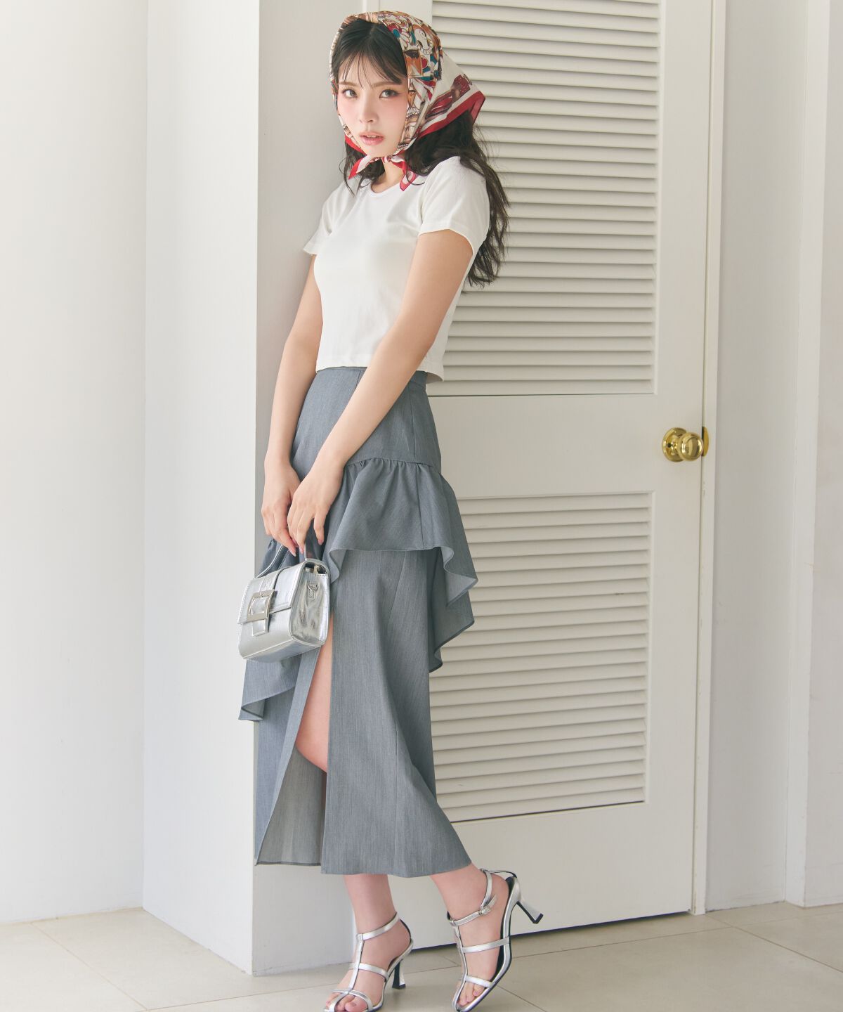 REDYAZEL「アシメフリルスカート」|フレア|