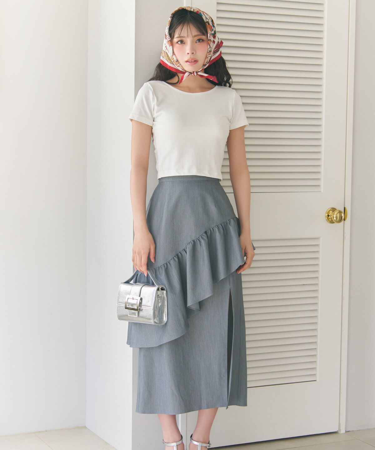 REDYAZEL「アシメフリルスカート」|フレア|