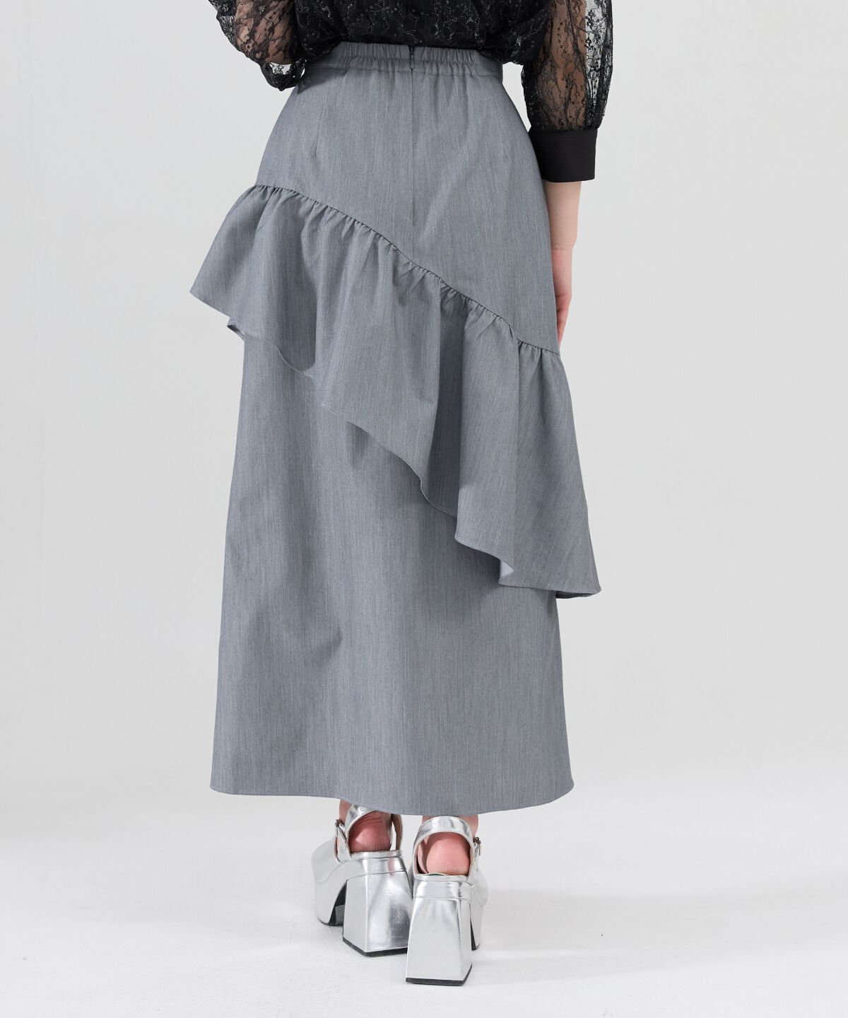 REDYAZEL「アシメフリルスカート」|フレア|