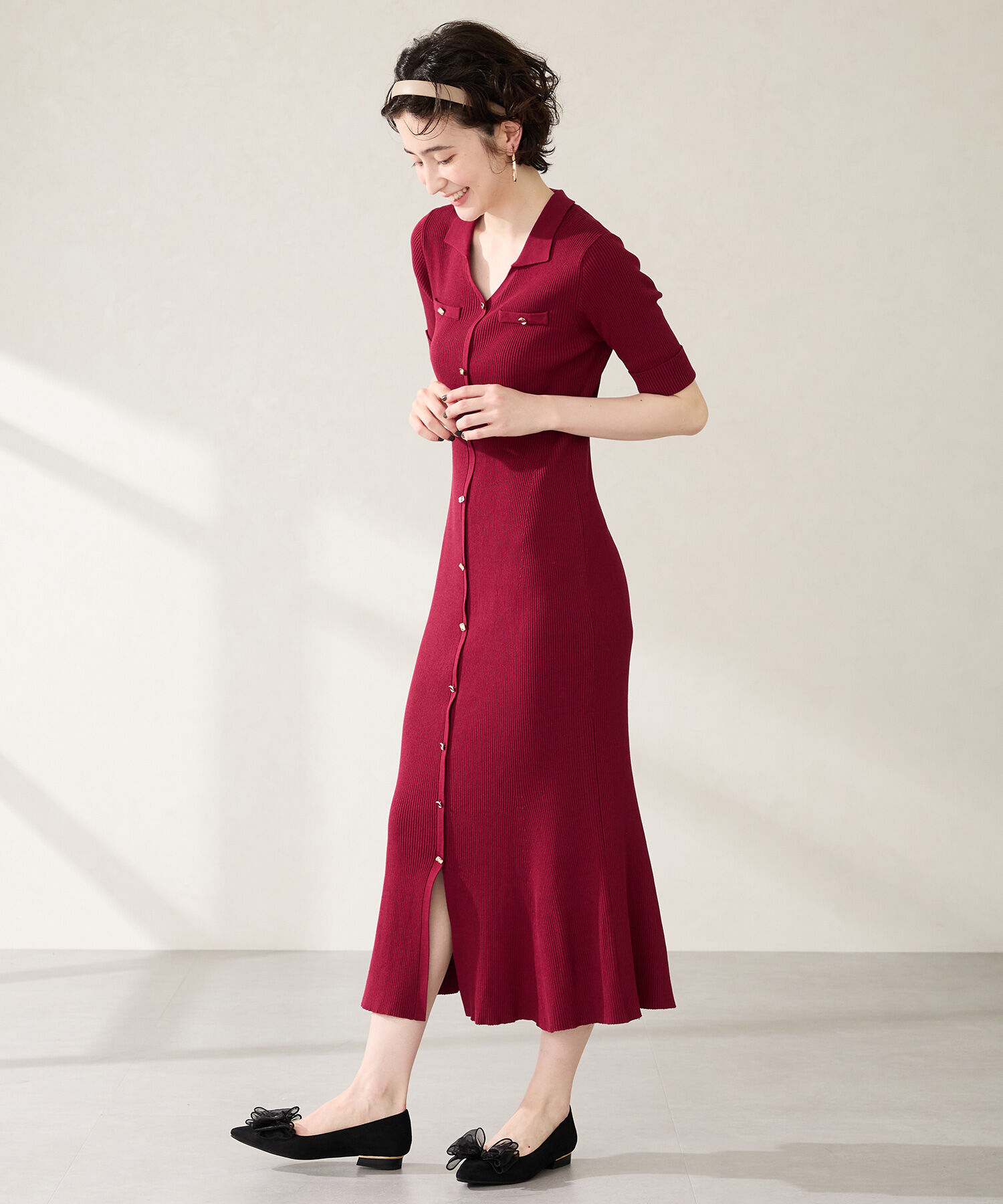 ORiental TRaffic「ビッグ チュールリボン パンプス /51321 フラット」|パンプス|