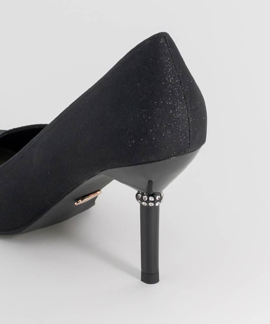  「ビジューヒール グリッターパンプス」|パンプス|
