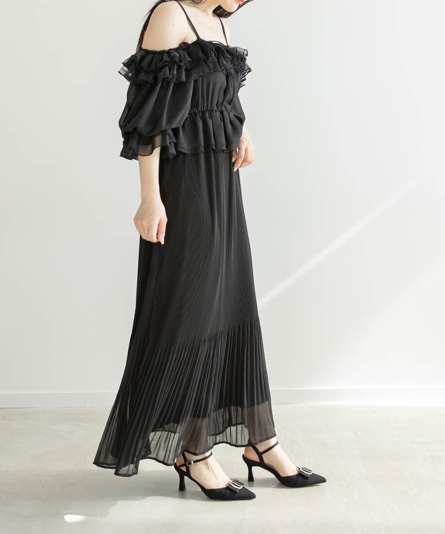  「ビジューパーツストラップパンプス」|パンプス|