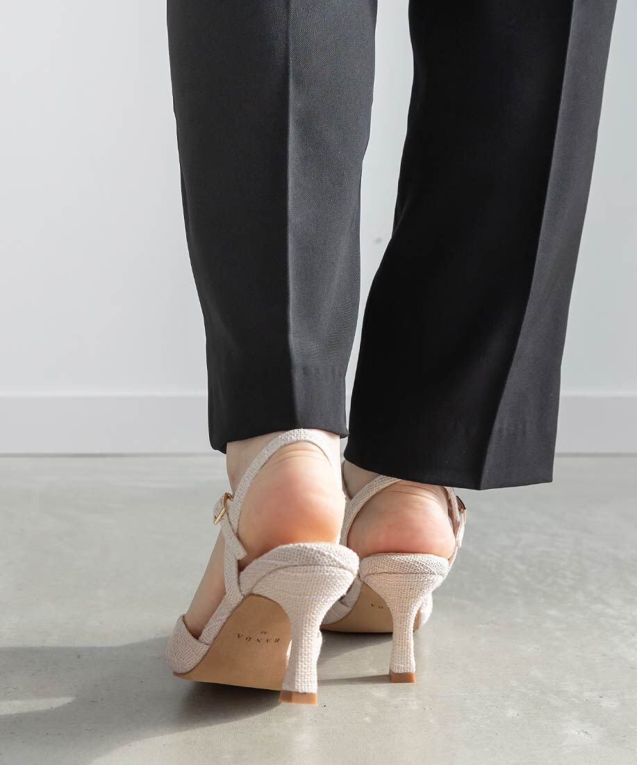  「ビジューパーツストラップパンプス」|パンプス|