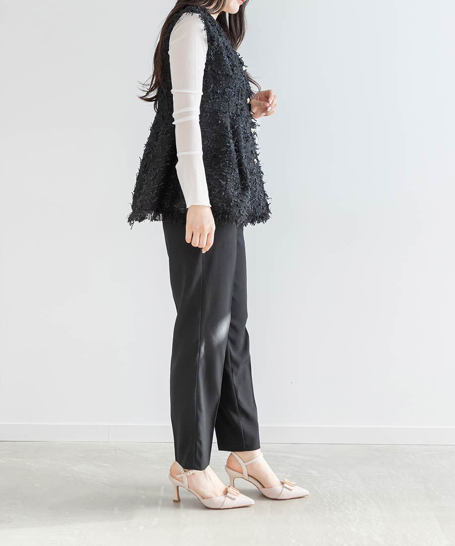  「ビジューパーツストラップパンプス」|パンプス|