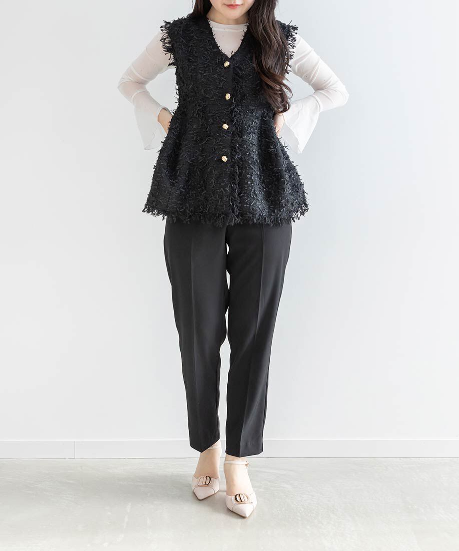  「ビジューパーツストラップパンプス」|パンプス|