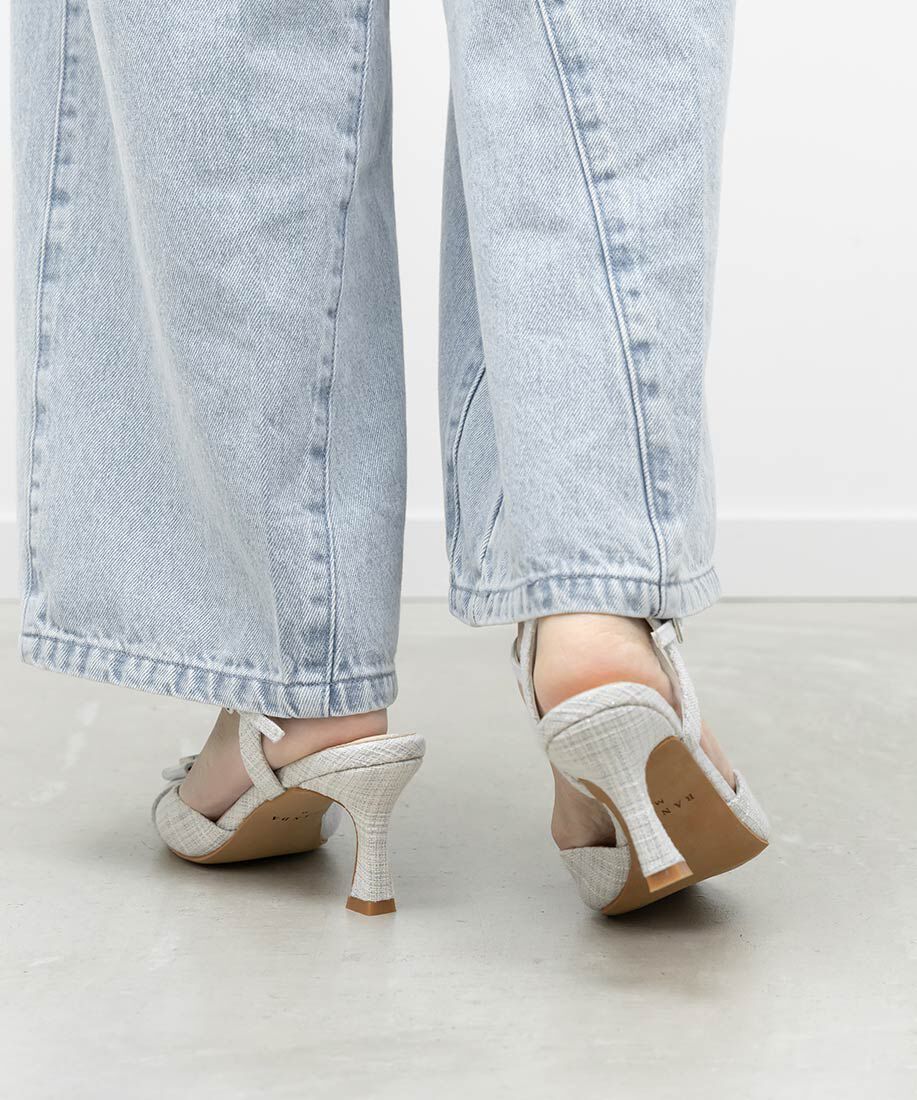  「ビジューパーツストラップパンプス」|パンプス|