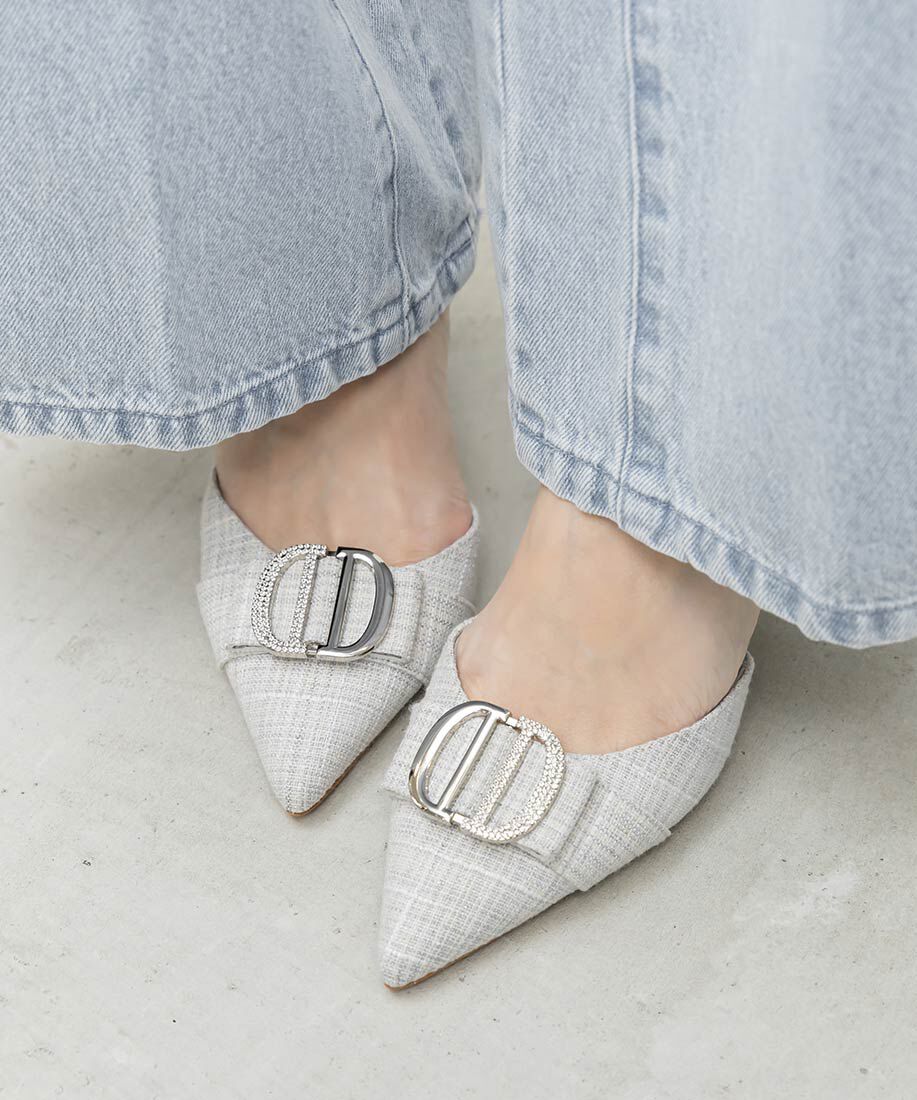  「ビジューパーツストラップパンプス」|パンプス|