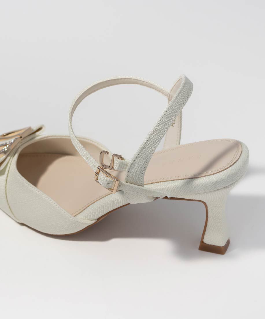  「ビジューパーツストラップパンプス」|パンプス|