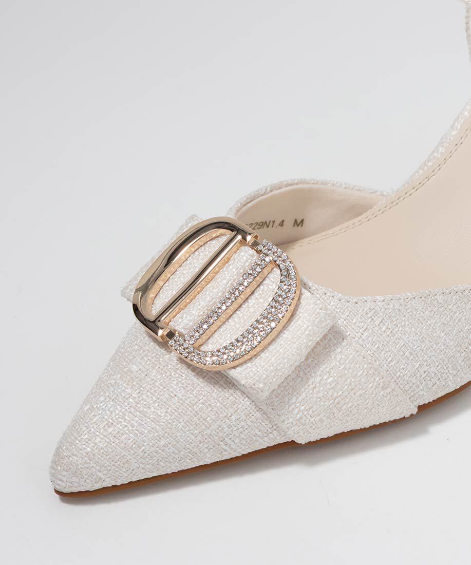  「ビジューパーツストラップパンプス」|パンプス|