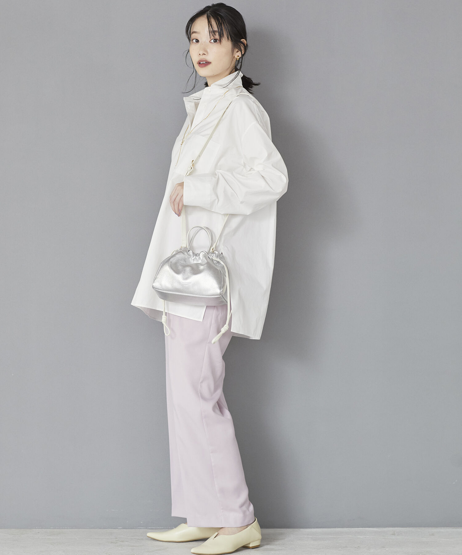 TOPKAPI TREASURE「【TREASURE TOPKAPI】シュリンクレザー 2WAY 巾着 ショルダーバッグ 」|ショルダー・メッセンジャー|