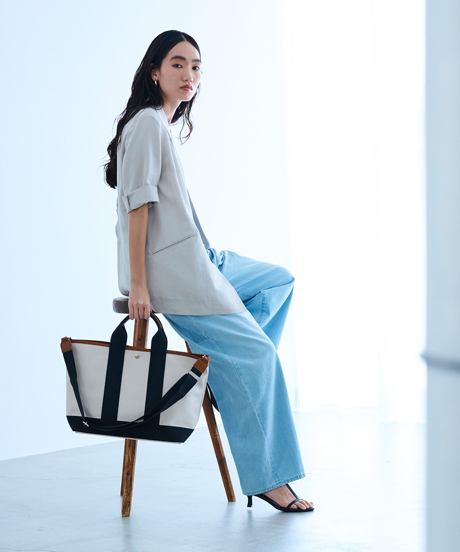 TOPKAPI BREATH「【Breath TOPKAPI】SCOTCH GRAIN スコッチグレイン ショルダー付き A4 トート バッグ」|トートバッグ|