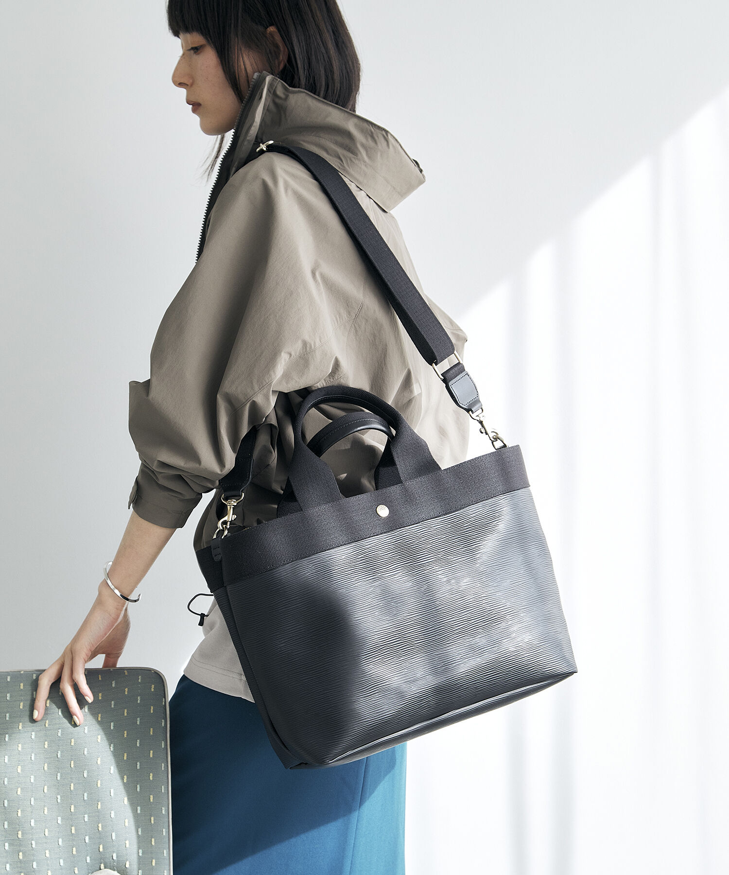 TOPKAPI BREATH「【人気色が限定復活！】【Breath TOPKAPI】RIPPLE リプル A4 トート バッグ L（ショルダー付き）」|ハンドバッグ|