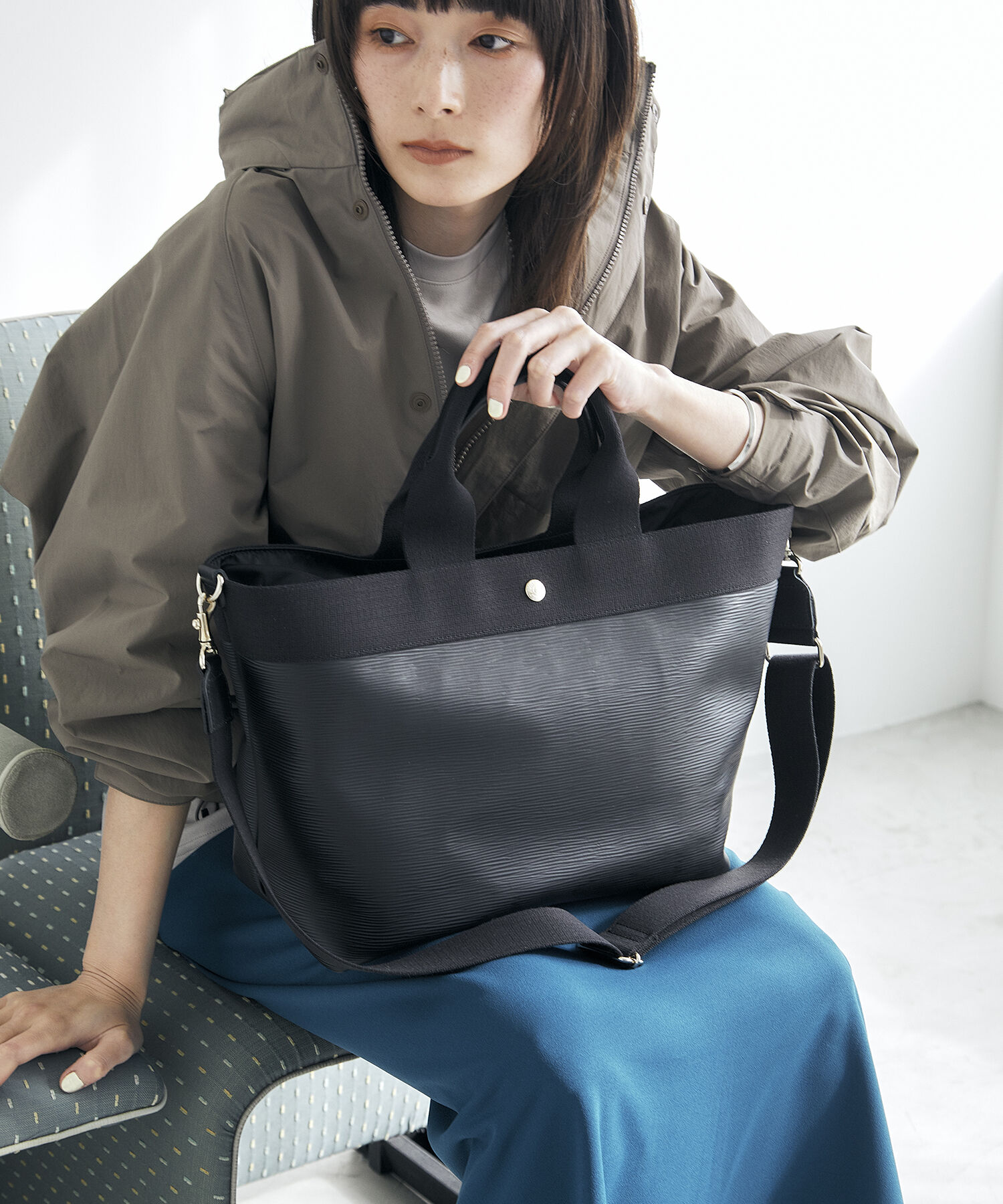 TOPKAPI BREATH「【人気色が限定復活！】【Breath TOPKAPI】RIPPLE リプル A4 トート バッグ L（ショルダー付き）」|ハンドバッグ|