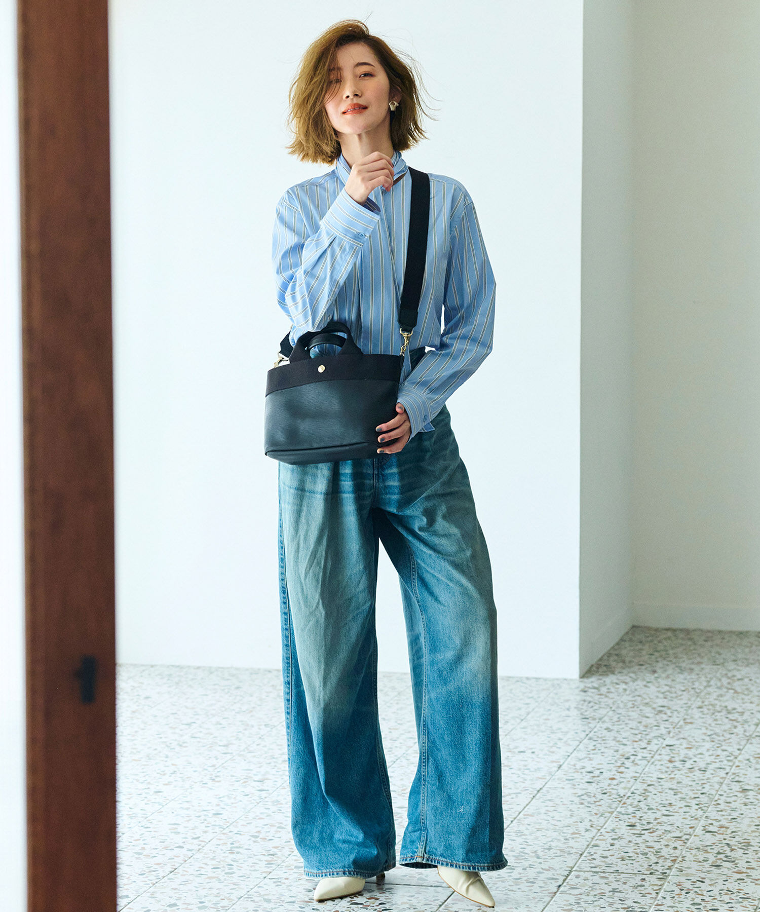 TOPKAPI BREATH「【Breath TOPKAPI】RIPPLE リプル ショルダー付き 2way トート バッグ S 撥水」|トートバッグ|