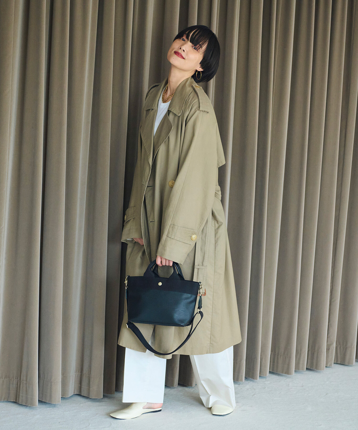 TOPKAPI BREATH「【Breath TOPKAPI】RIPPLE リプル ショルダー付き 2way トート バッグ S 撥水」|トートバッグ|