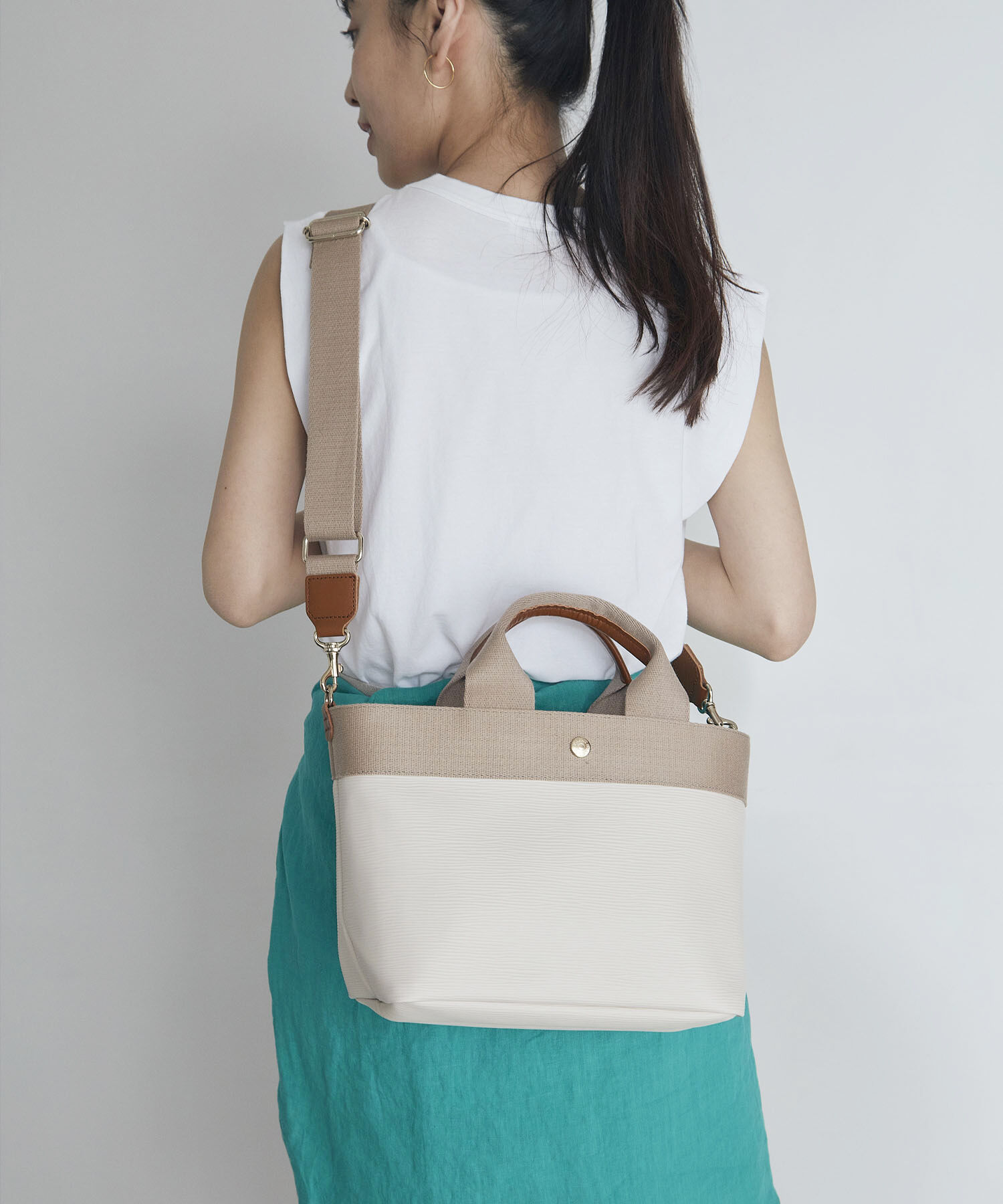 TOPKAPI BREATH「【Breath TOPKAPI】RIPPLE リプル ショルダー付き 2way トート バッグ S 撥水」|トートバッグ|