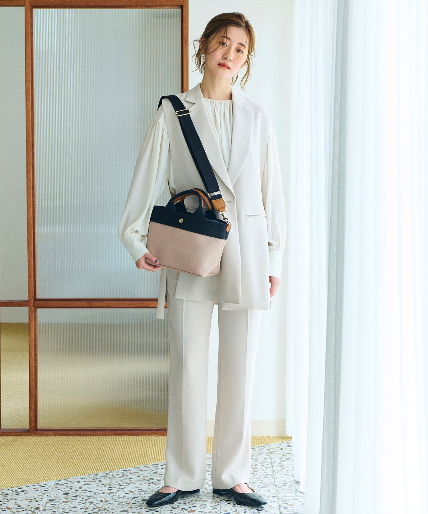 TOPKAPI BREATH「【Breath TOPKAPI】RIPPLE リプル ショルダー付き 2way トート バッグ S 撥水」|トートバッグ|