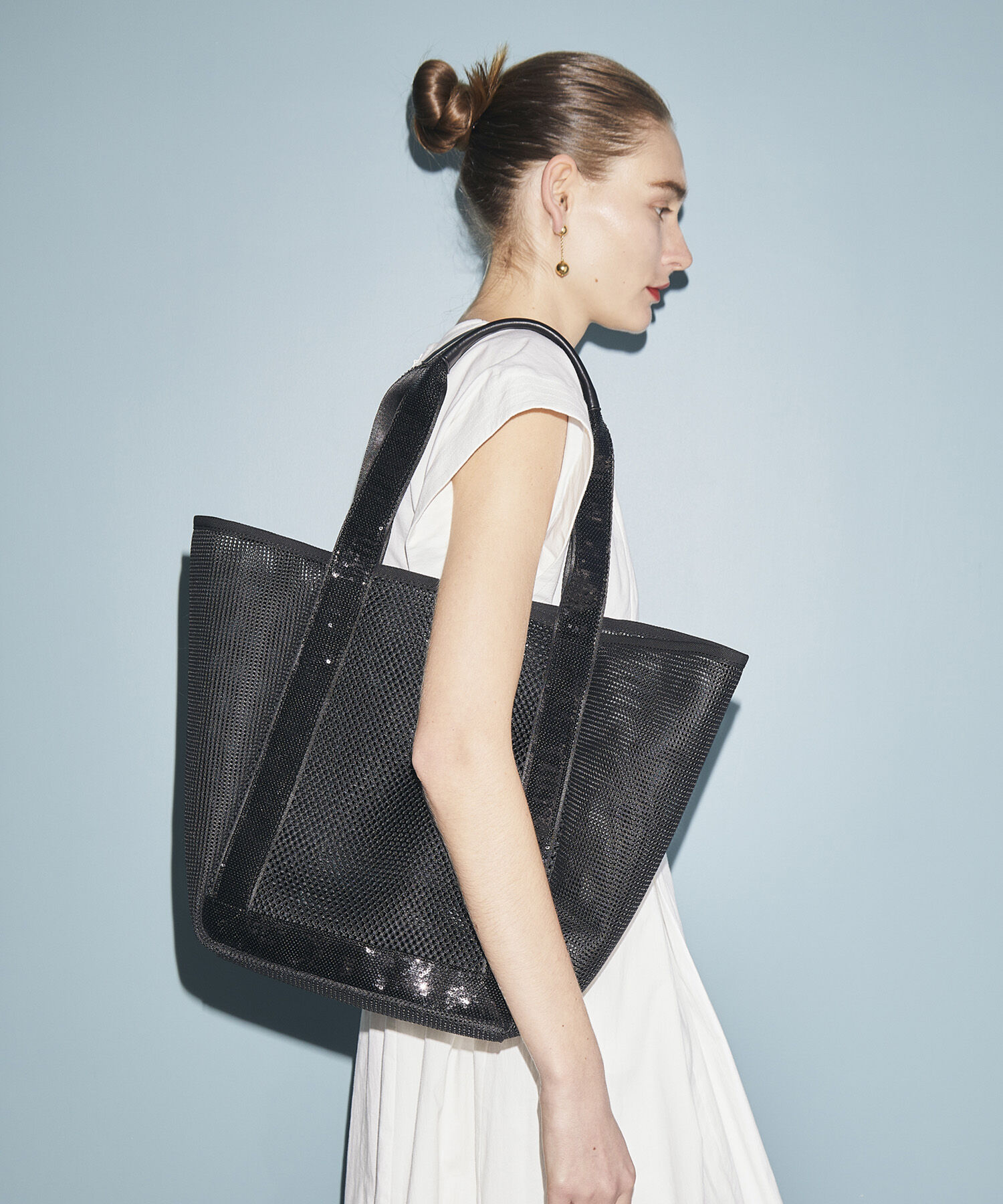 TOPKAPI TREASURE「【TREASURE TOPKAPI】メッシュ スパンコール テープ トート バッグ」|トートバッグ|