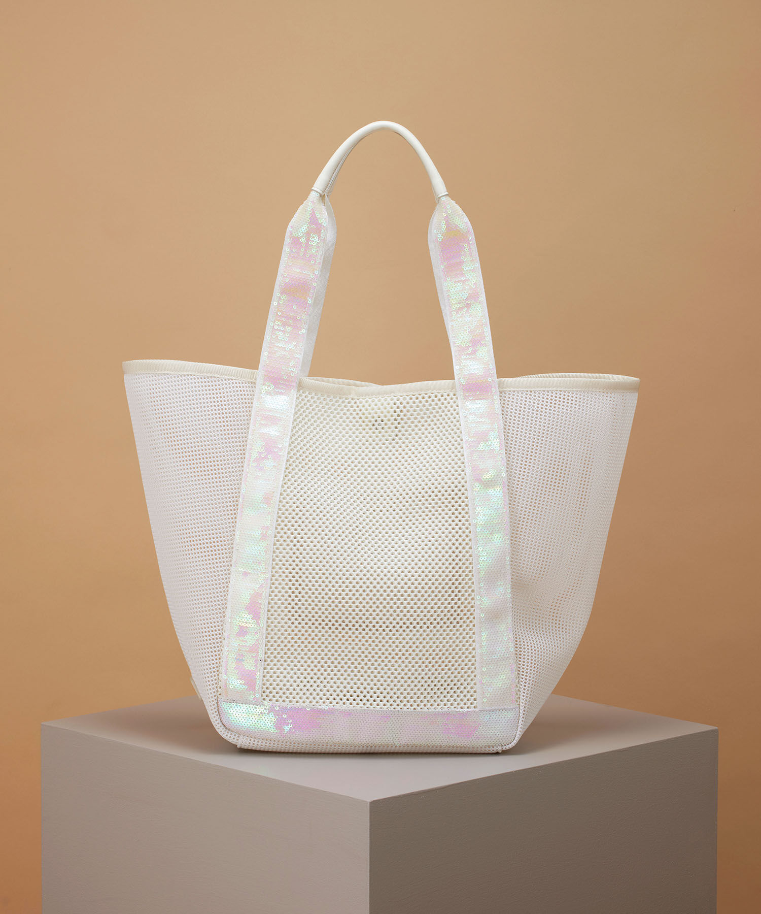 TOPKAPI TREASURE「【TREASURE TOPKAPI】メッシュ スパンコール テープ トート バッグ」|トートバッグ|