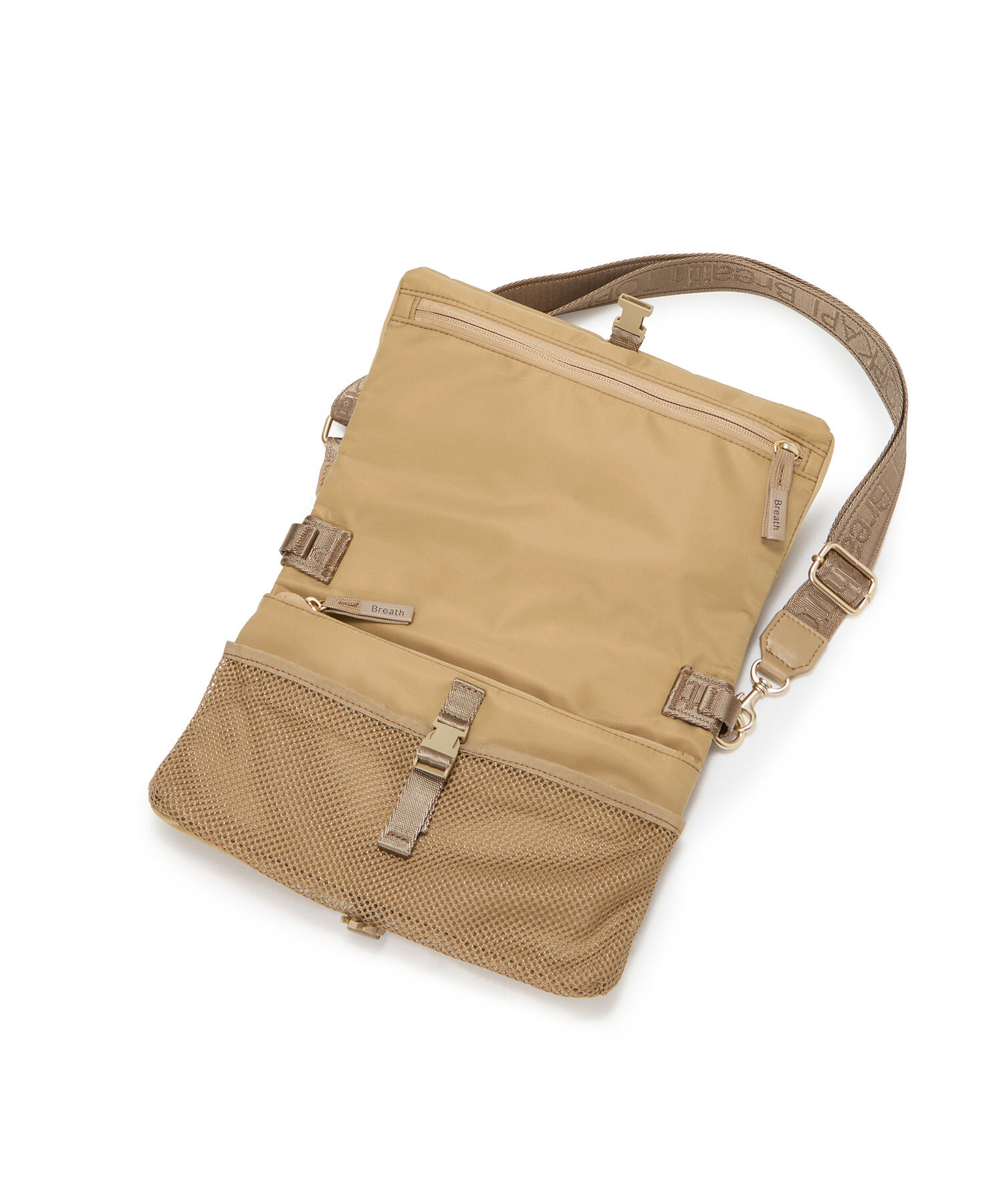 TOPKAPI BREATH「【Breath TOPKAPI】Freely フリーリー ナイロン ロゴテープ ショルダーバッグ / サコッシュ」|ショルダー・メッセンジャー|