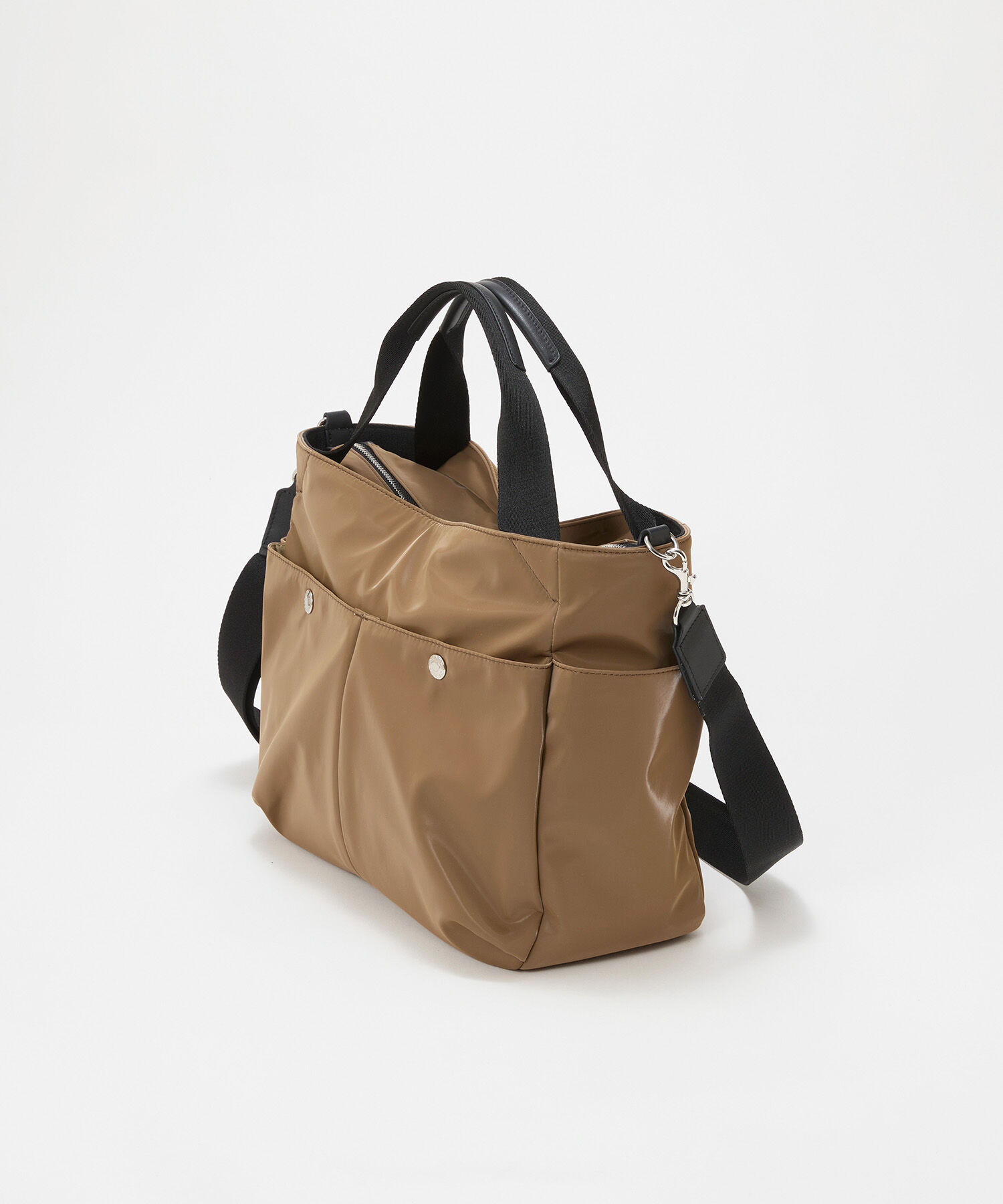 TOPKAPI BREATH「【Breath TOPKAPI】Train 防水ポリエステル ショルダー付き A4 トートバッグ / キャリー対応」|トートバッグ|