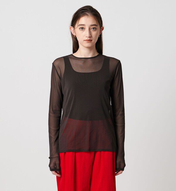 UNITED ARROWS「チュール ジャージー カットソー」|Tシャツ・カットソー|