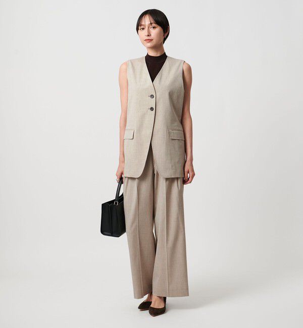 UNITED ARROWS「REOPEL ワイドパンツ ‐ウォッシャブル‐」|チノ|