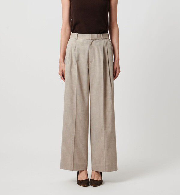 UNITED ARROWS「REOPEL ワイドパンツ ‐ウォッシャブル‐」|チノ|